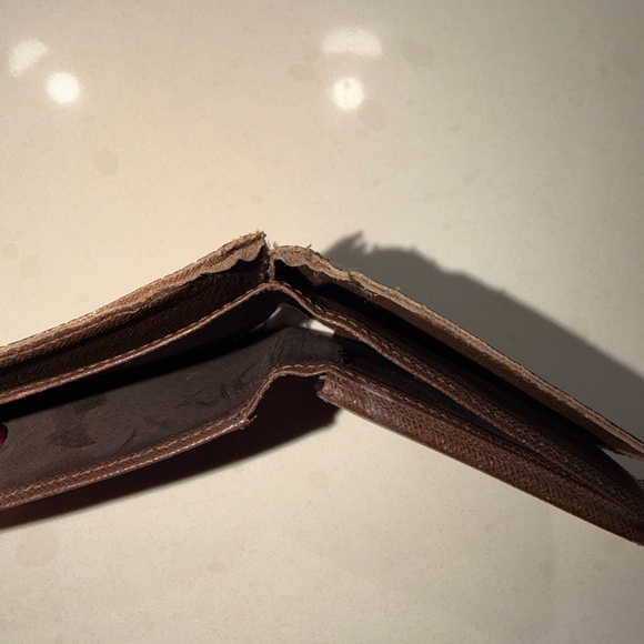 Louis Vuitton Damier Ebene Marco Bifold Wallet Initials Fair Condition - Picture 10 of 13